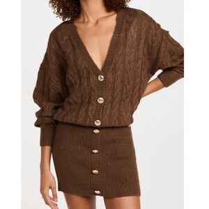 Retrofete Tala Sweater Dress in Cognac XXS